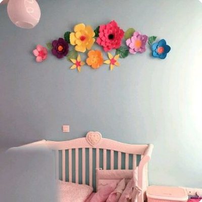 گل کاغذی دکوراتیو ۹ عدد - گل کاغذی گلکا