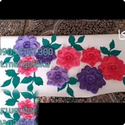 گل فومی دیواری جذاب - گل فومی پایه‌دار گلکا