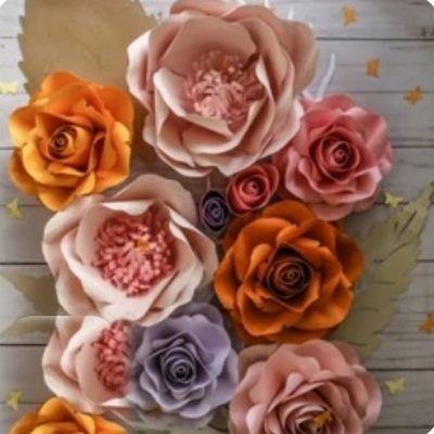 گل رز کاغذی - گل کاغذی گلکا