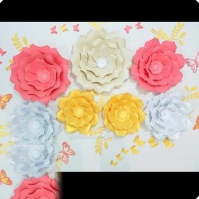 گل مقوایی رنگی - گل کاغذی گلکا