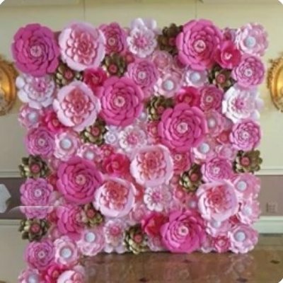 گل کاغذی برای تزئین تالار - گل کاغذی گلکا