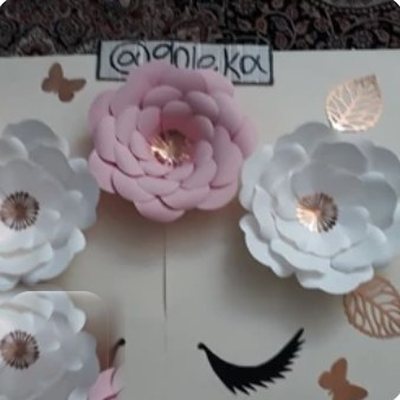 گل مقوایی تزئینی دکوراتیو - گل کاغذی گلکا