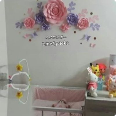 گل کاغذی مناسب اتاق خواب کودک - گل کاغذی گلکا