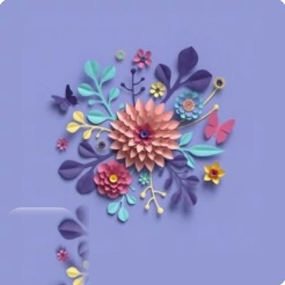 گل کاغذی دکوراتیو دیواری - گل کاغذی گلکا