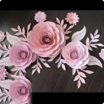 گل تزئینی دیواری - گل کاغذی گلکا