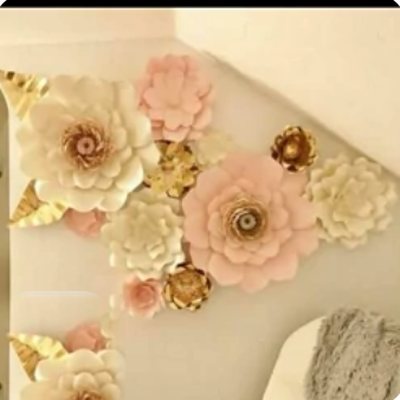 گل تزئینی کاغذی مقوایی - گل کاغذی گلکا