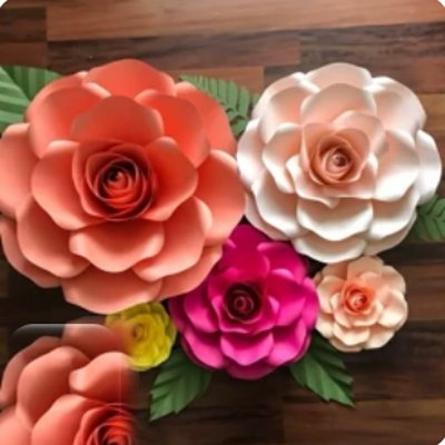 گل کاغذی دیواری - گل کاغذی گلکا